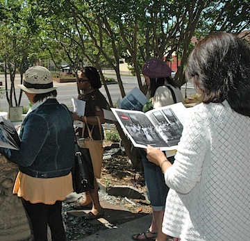 Most of the women writers were enthralled with the idea of a purse museum and pored over the ESSE brochure.