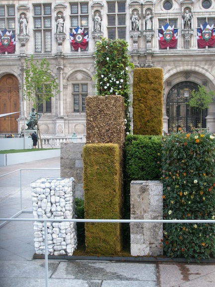 These interesting living or natural-object statues in the Fifth Arrondissement of Paris remind me a bit of The Bernice Garden. But when I took the picture in 2009, I just thought they were cool.